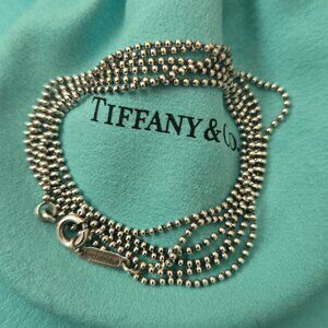 Tiffany & Co. Beaded Silver Chain - 30 Inches